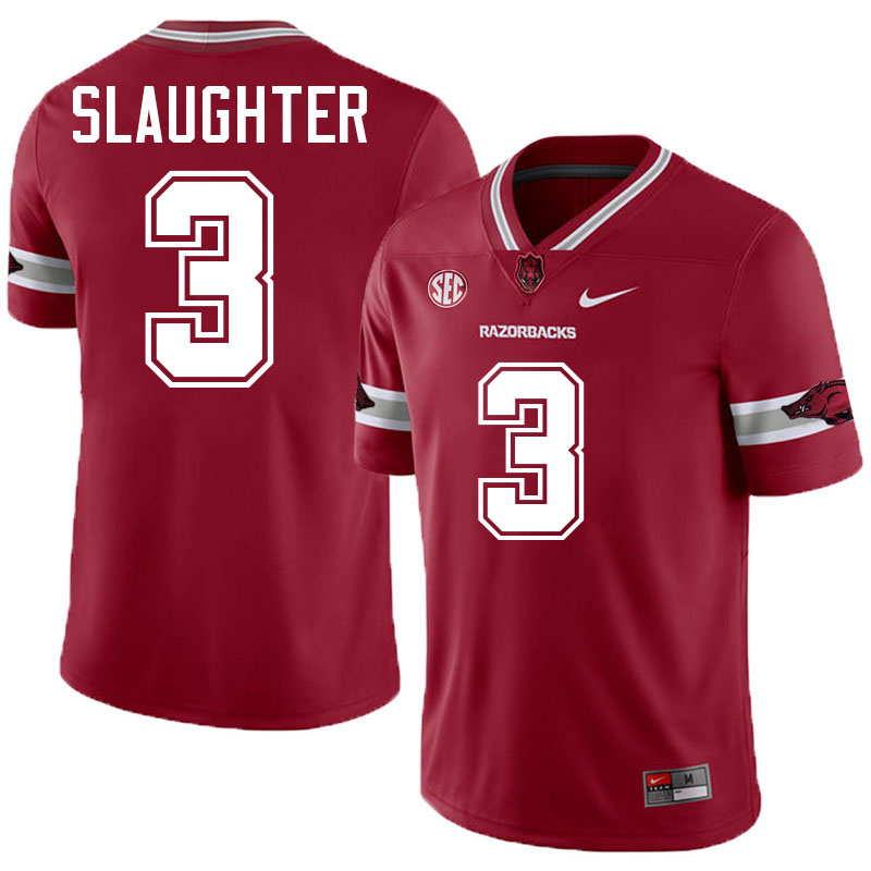 Doneiko Slaughter Arkansas Jersey,Arkansas Razorbacks #3 Doneiko Slaughter Jersey Youth-Alternate